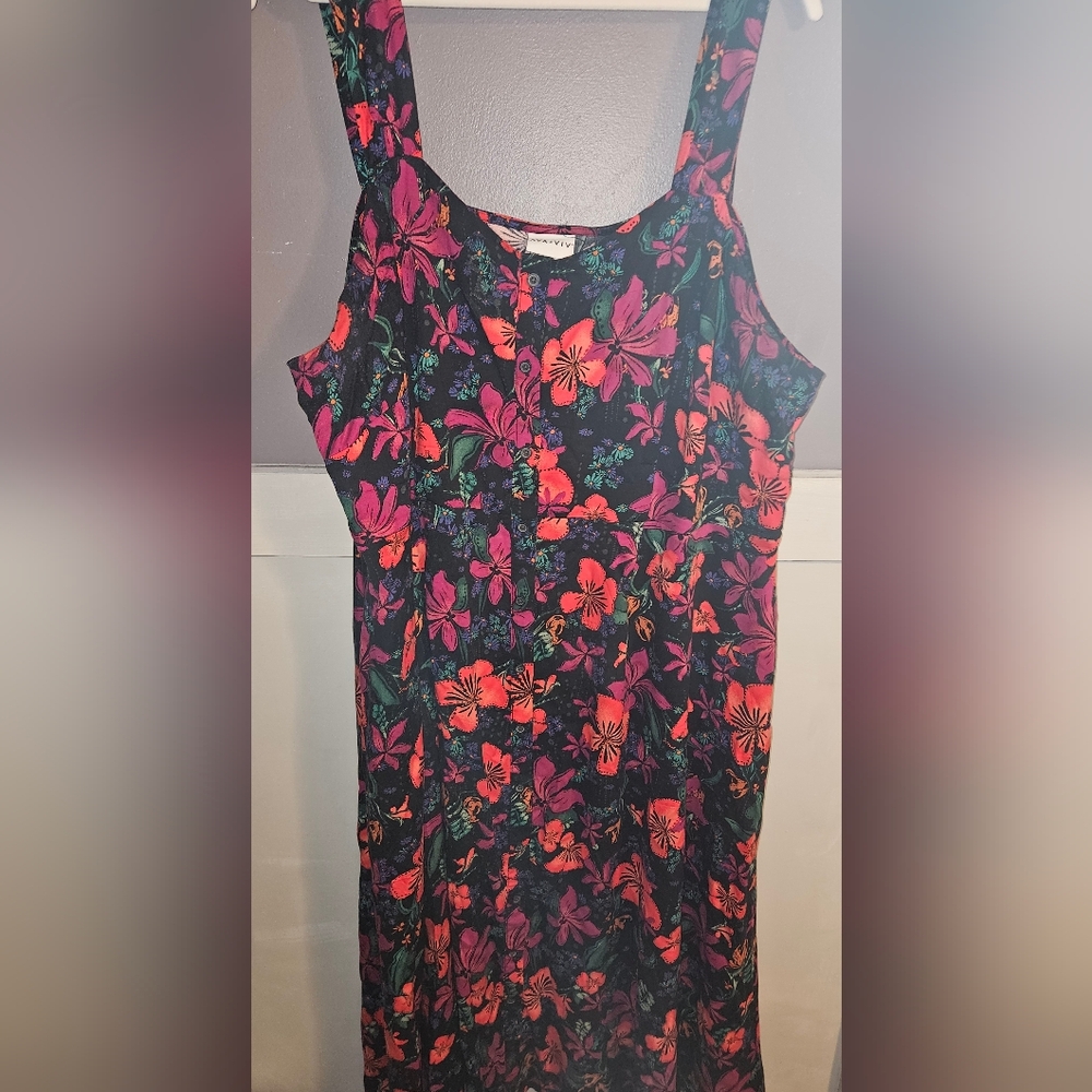 Ava & Viv Floral Sleeveless Dress